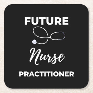 Future Nurse Practitioner Rechteckiger Pappuntersetzer
