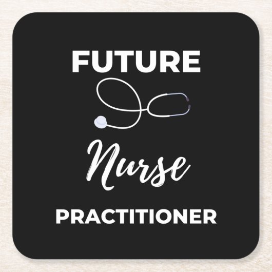 Future Nurse Practitioner Rechteckiger Pappuntersetzer (Vorderseite)
