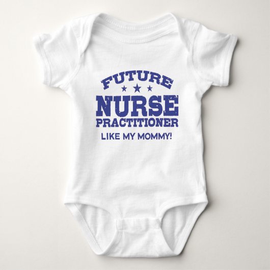 Future Nurse Practitioner wie meine Mama Baby Strampler (Vorderseite)