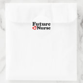 Future Nurse Runder Aufkleber (Tasche)
