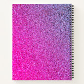 Future Nurse Stethoscope Lila Glitzer Name Notizblock (Rückseite)