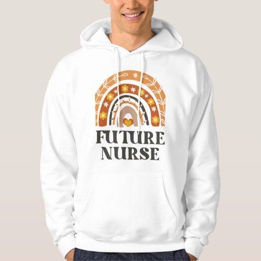 Future Nurse Vintage Rainbow Hoodie (Vorderseite)