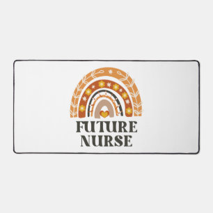 Future Nurse Vintage Rainbow Schreibtischunterlage