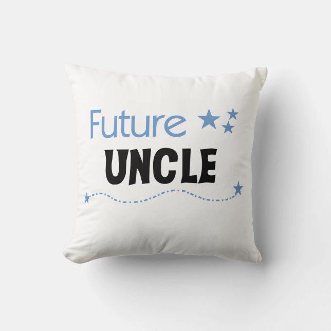 Future Oncle Geschenke Kissen (Vorderseite)