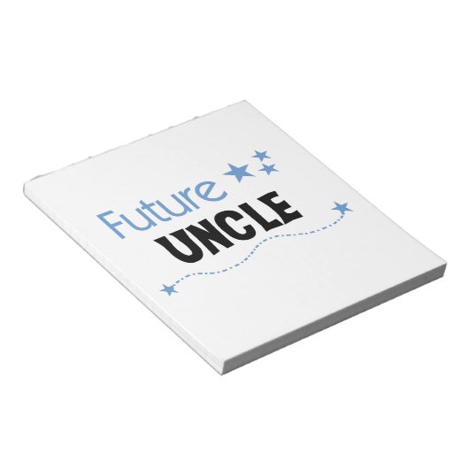 Future Oncle Geschenke Notizblock (angewinkelt)