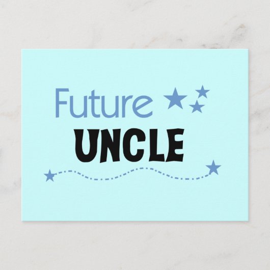 Future Oncle T - Shirt und Geschenke Postkarte (Vorderseite)