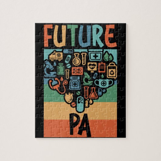 Future PA Student Funny Physician Assistenz Gesche Puzzle (Vertikal)
