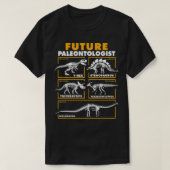Future Paleontologin Dinosaur Fossil Paleontology T-Shirt (Design vorne)