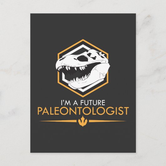 Future Paleontologist - Dinosaur Skull Dino Gesche Postkarte (Vorderseite)