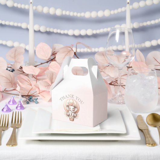 Future Papa Baby Shower Peach Elephant Geschenkschachtel (Hochzeit)