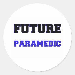 Future Paramedic Runder Aufkleber