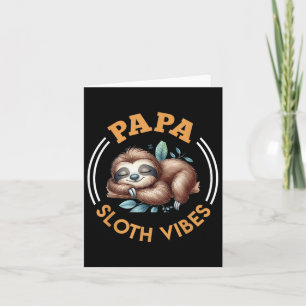 Future Pater Papa Sloth Vibes Funny Soon-to-be Da Karte