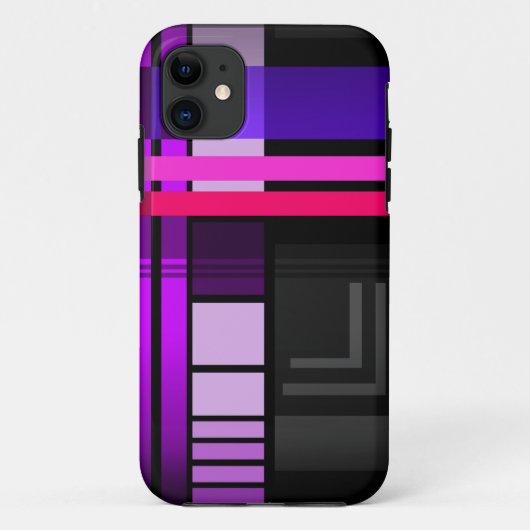 Future Perfect Kariert iPhone Case (Rückseite)