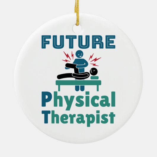 Future Physical Therapist PT Student Keramik Ornament (Hinten)