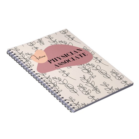 Future Physician Associate Modern Notebook Geschen Notizblock (Rechte Seite)