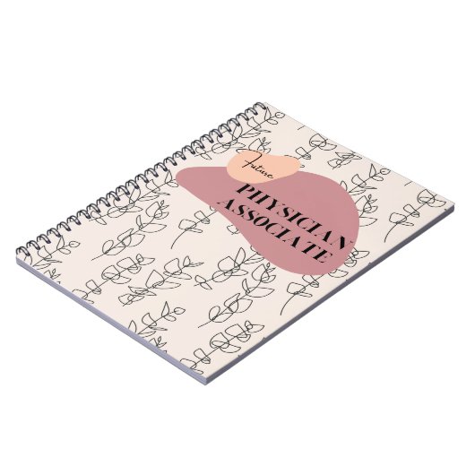 Future Physician Associate Modern Notebook Geschen Notizblock (Linke Seite)