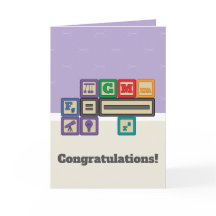 Future Physicist's Blocks Greeting Card