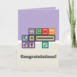 Future Physicist's Blocks Greeting Card Karte