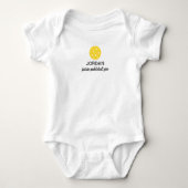 Future Pickleball Pro Funny Personalisiert Baby Strampler (Vorderseite)