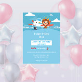 Future Pilot Airplane Adventure Birthday Einladung