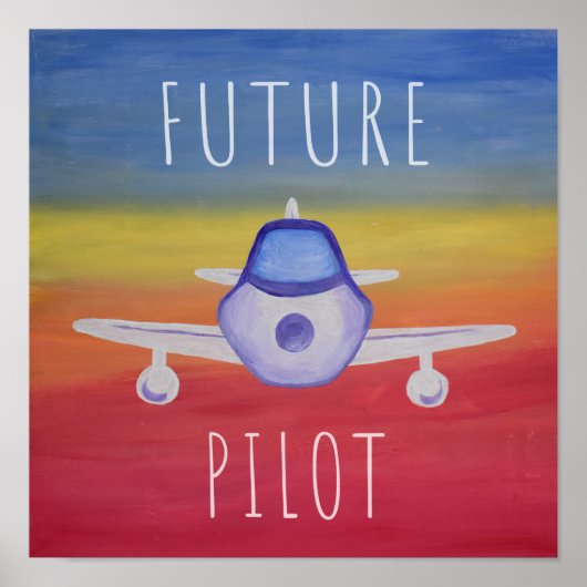 Future Pilot Airplaner Postef Poster (Vorne)