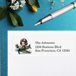 Future Pilot Boy Vintage Airplane Personalized