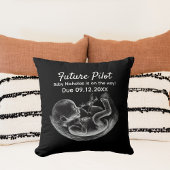 Future Pilot Pregnancy Announcement Funny Aviation Kissen