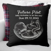 Future Pilot Pregnancy Announcement Funny Aviation Kissen