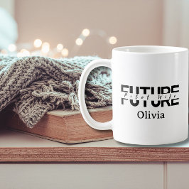 Future Pilot Wife Wedding Simple Script Romantic  Kaffeetasse
