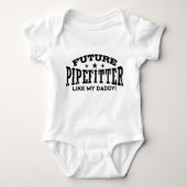 Future Pipefitter wie mein Vater Baby Strampler (Vorderseite)