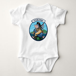 Future Piper Bagpipe Player Pipe Band Baby Strampler
