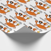 Future Pirate Crab Personalisiert Geburtstagsdusch Geschenkpapier (Ecke)