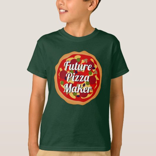 Future Pizza Maker lustiges italienisches Shirt (Vorderseite)