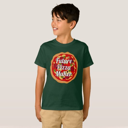 Future Pizza Maker lustiges italienisches Shirt (Vorne ganz)