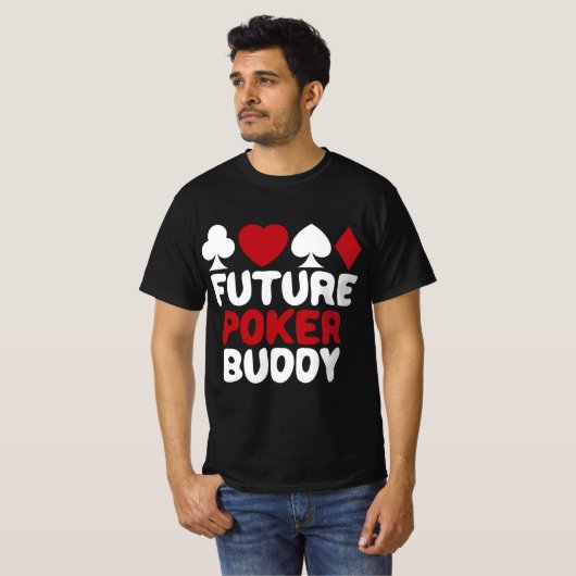 Future Poker Player Buddy Baby Boy Girl Niedlich G T-Shirt (Vorne ganz)