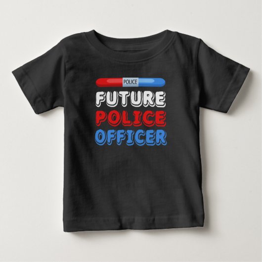 Future Police Officer Baby T - Shirt (Vorderseite)