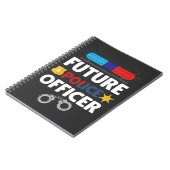 Future Police Officer Costume Policeman Kid Notizblock (Linke Seite)