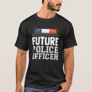 Future Police Officer Fun Novelty Patriotic Karrie T-Shirt