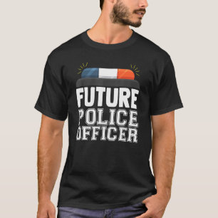 Future Police Officer Fun Novelty Patriotic Karrie T-Shirt