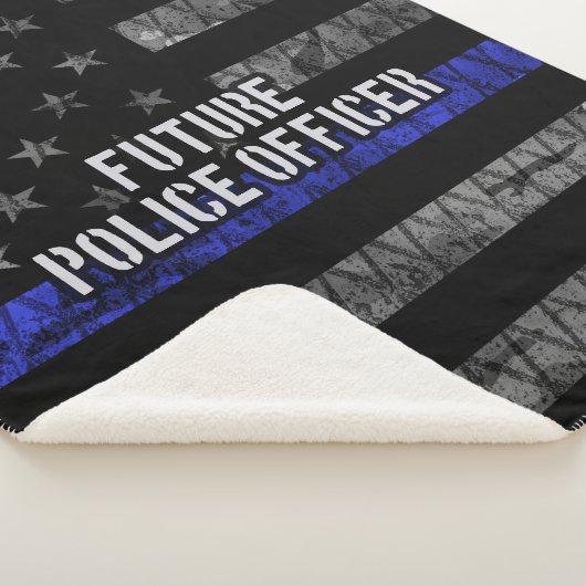 Future Police Officer Thin Blue Line störte Fl Sherpadecke (3/4)