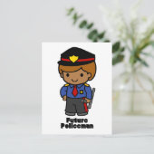 Future Policeman - Junge Postkarte (Stehend Vorderseite)