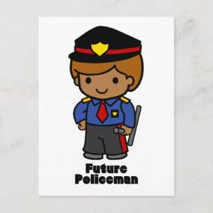 Future Policeman - Junge Postkarte
