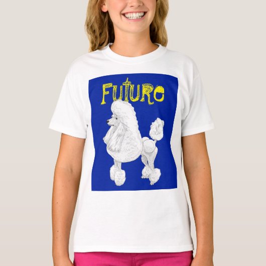 Future Poodle Kids T Shirt (Vorderseite)