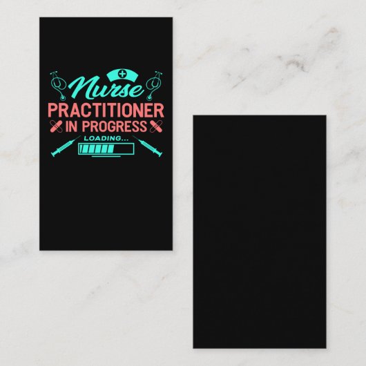 Future Practitioner Nurse Loading Funny Nurse Visitenkarte (Vorne/Hinten)