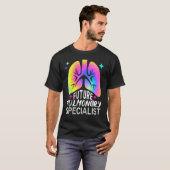Future Pulmonary Specialist Nursing Tie Dye Lungs  T-Shirt (Vorne ganz)