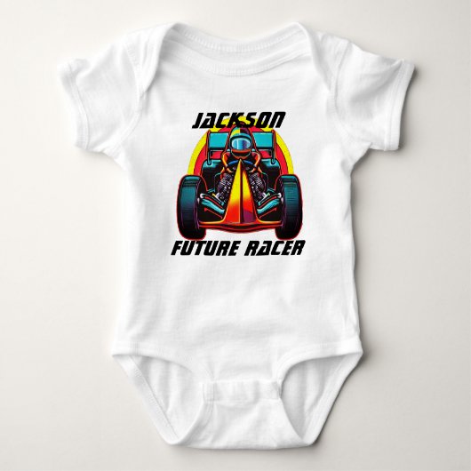 Future Racer Baby Strampler (Vorderseite)