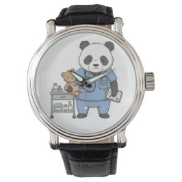 Future RN Panda: Adorable Medical Student  Armbanduhr