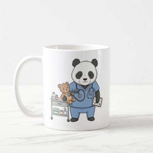 Future RN Panda: Adorable Medical Student  Kaffeetasse (Links)