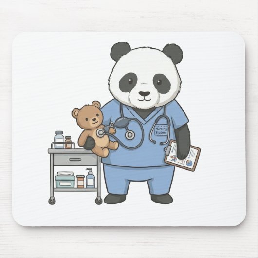 Future RN Panda: Adorable Medical Student  Mousepad (Vorne)