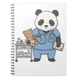 Future RN Panda: Adorable Medical Student  Notizblock